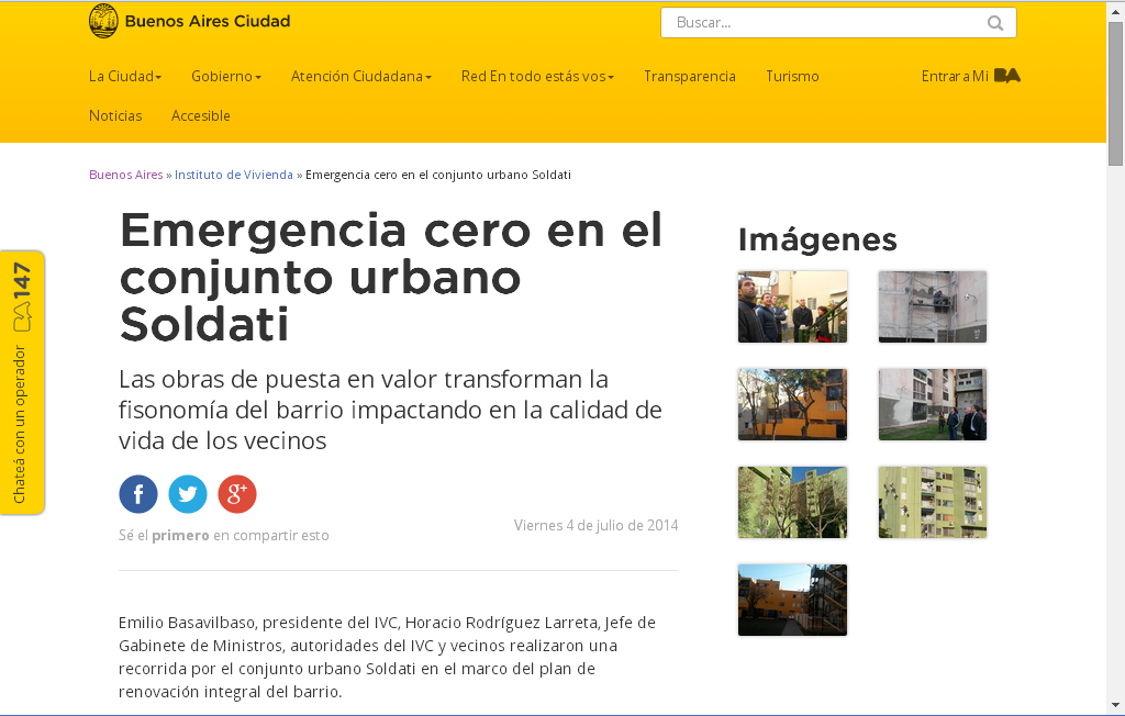 "Emergencia cero", decía la web oficial en 2014.