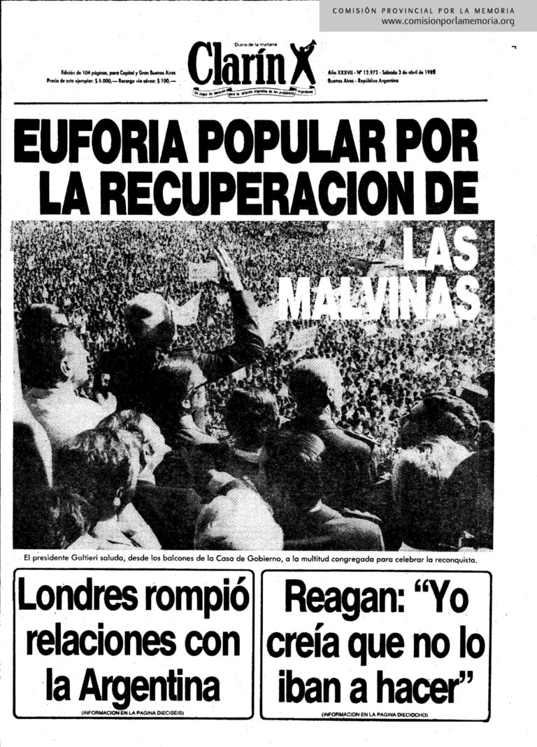 MALVINAS, 1982. Recuerdos del país que fue a la guerra
