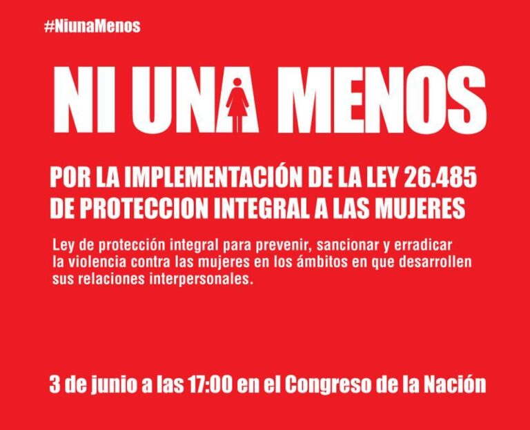 NI UNA MENOS. Más de ochenta ciudades argentinas se manifiestan contra la violencia de género