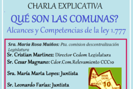 Una Diputada, un Director, tres Juntistas y un Vecino charlan sobre las Comunas, en la sede comunal