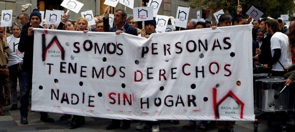 Los 40.000 "sin techo" de España se quejan de la indiferencia de la sociedad