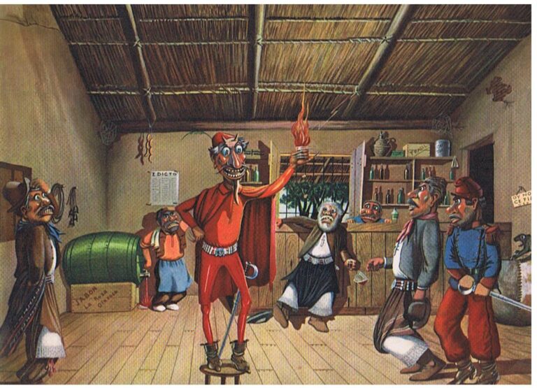 Mandinga en la pulperia