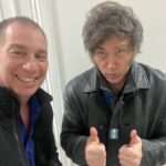 El nuevo ministro de Interior de Argentina, Diego Santilli, junto al presidente del país, Javier Milei, en una imagen publicada en su cuenta en X como agradecimiento al mandatario por el nombramiento