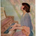 French_School_-_Woman_playing_the_organ_1924_(engraving)_-_(MeisterDrucke-1171070)
