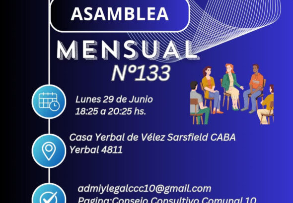 Asamblea CCC 133 junio 2026