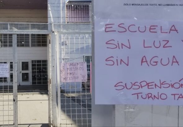 escuela sin luz