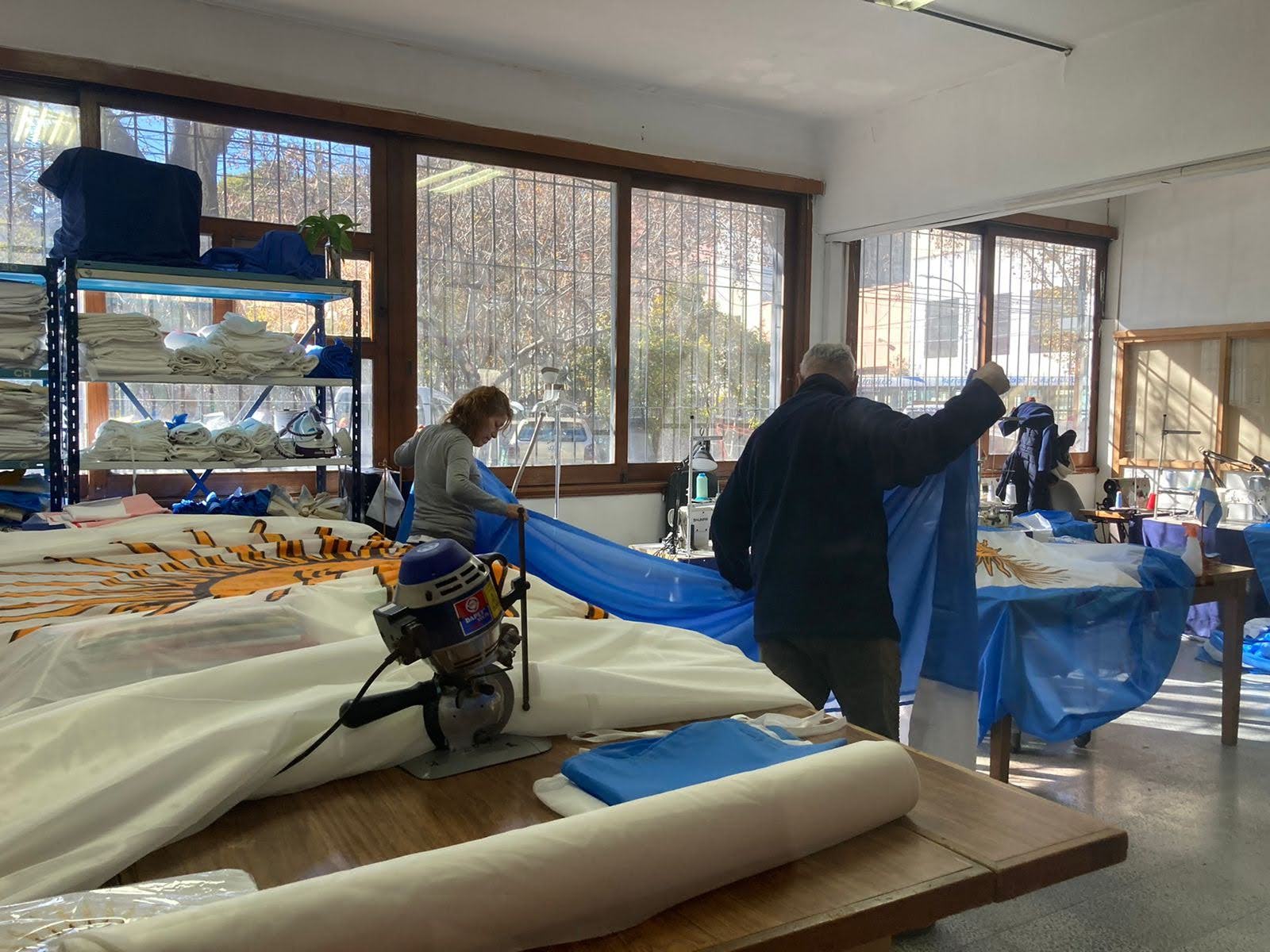 taller de banderas
