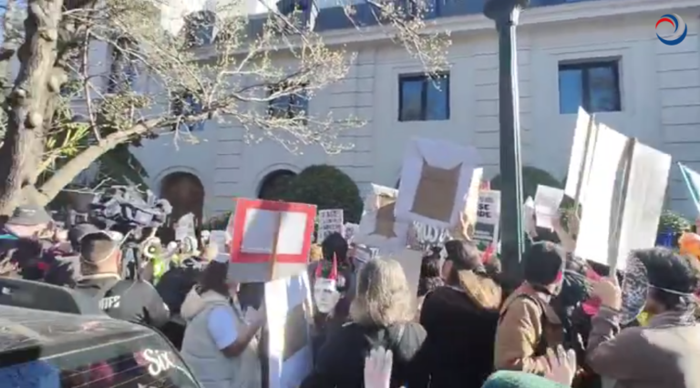 marcha contra peter thiel