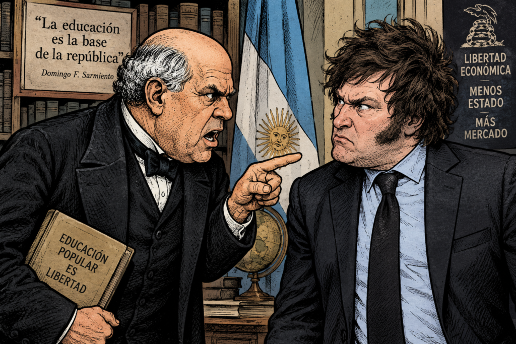 milei y sarmiento